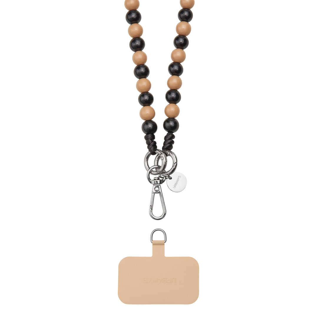 Handy-Strap «Brooklyn» (schwarz-beige | universal)