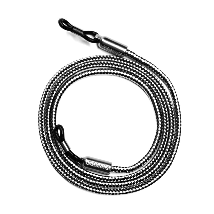 Brillenband «Race Track» (schwarz-weiss)