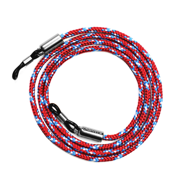 Brillenband «Where's Wally?» (rot-gemustert)