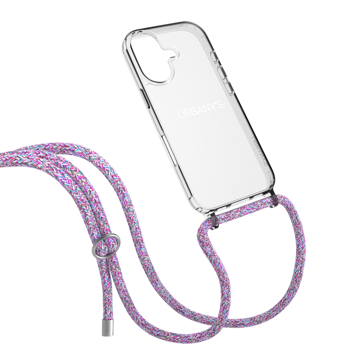 Handykette «Lollipop» (transparent | rosa-violett)