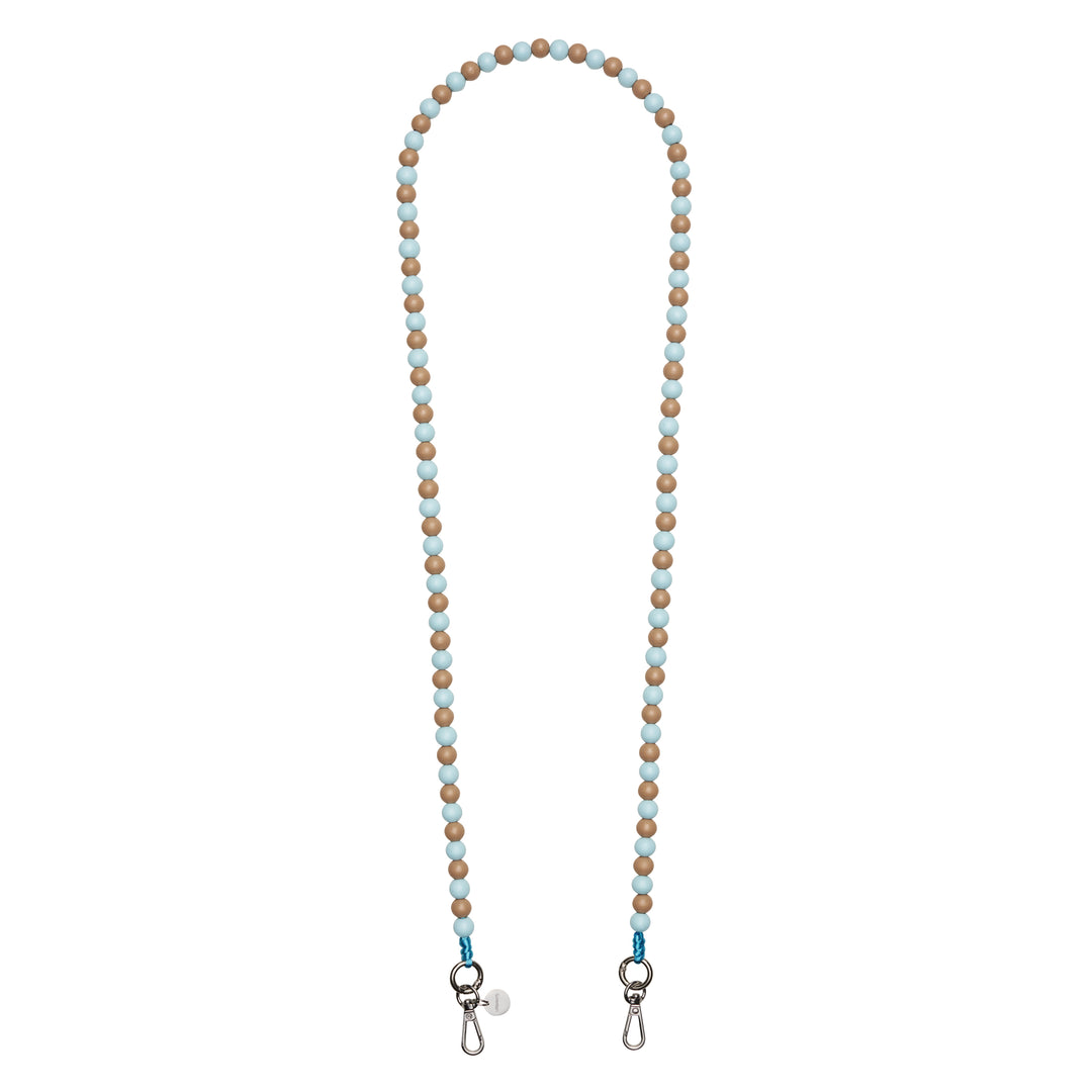 Phone Strap «Brooklyn» (light blue-beige | universal)