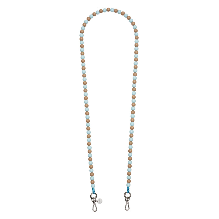 Phone Strap «Brooklyn» (light blue-beige | universal)