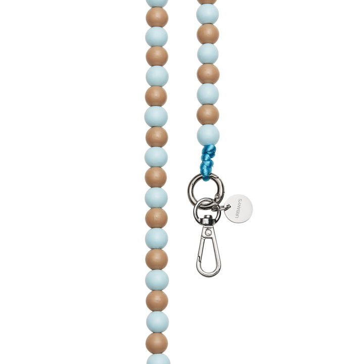 Phone Strap «Brooklyn» (light blue-beige | universal)