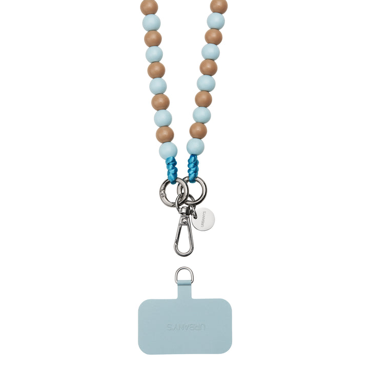 Phone Strap «Brooklyn» (light blue-beige | universal)