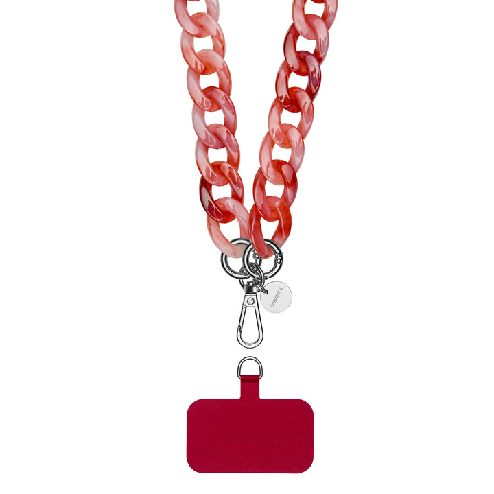 Sangle de téléphone «Carrara» (rouge | universelle)