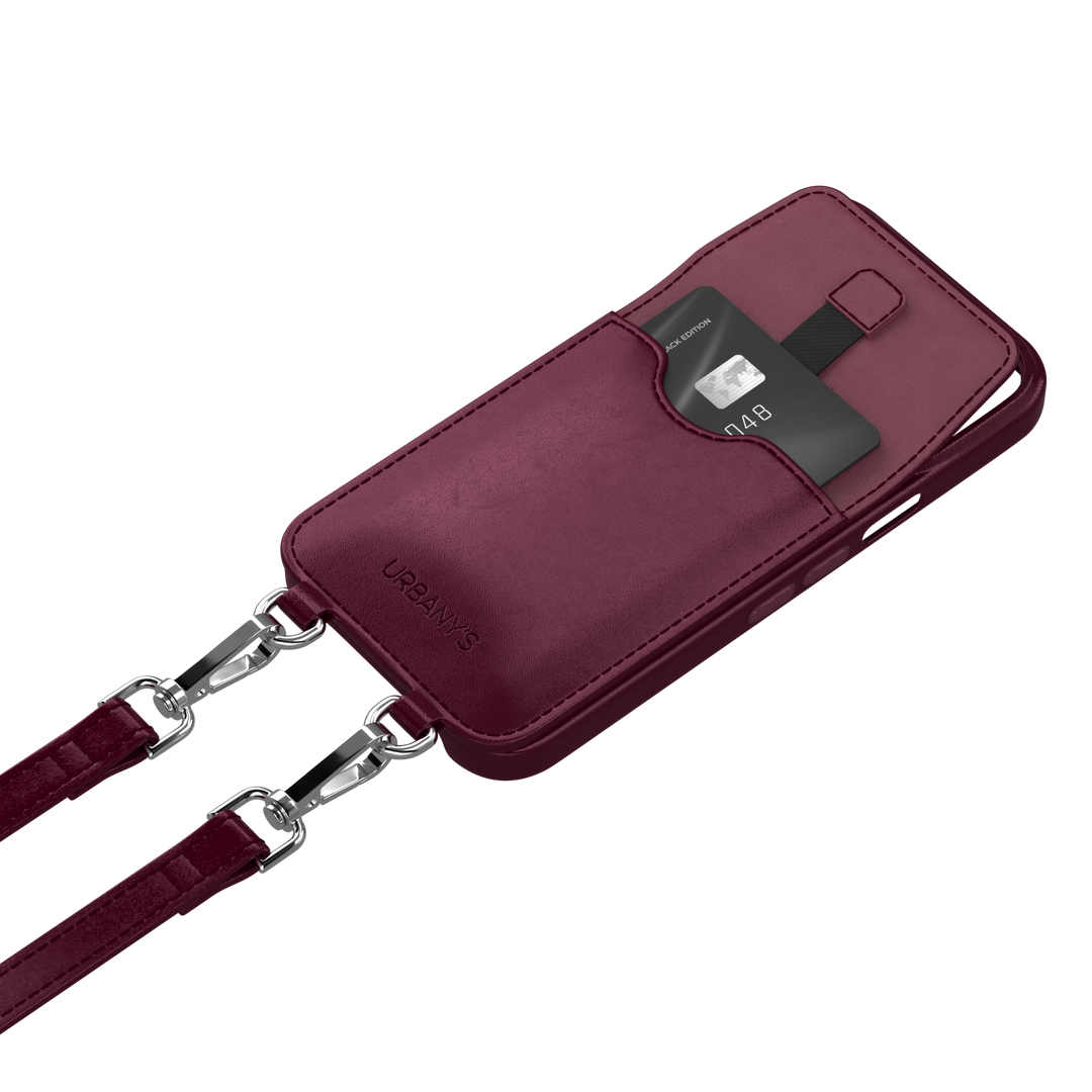 Chaîne de téléphone+ «Red Wine» (bordeaux)